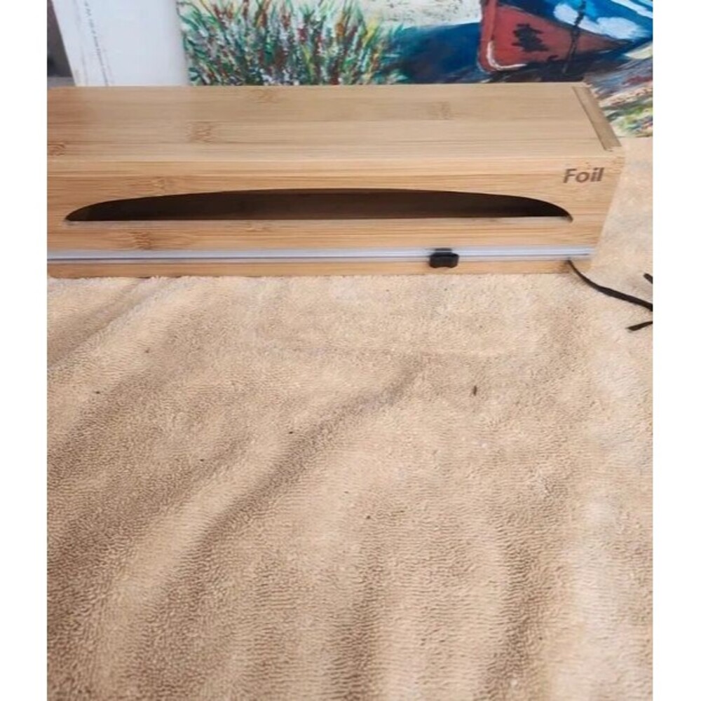 Bamboo foil wrap dispenser